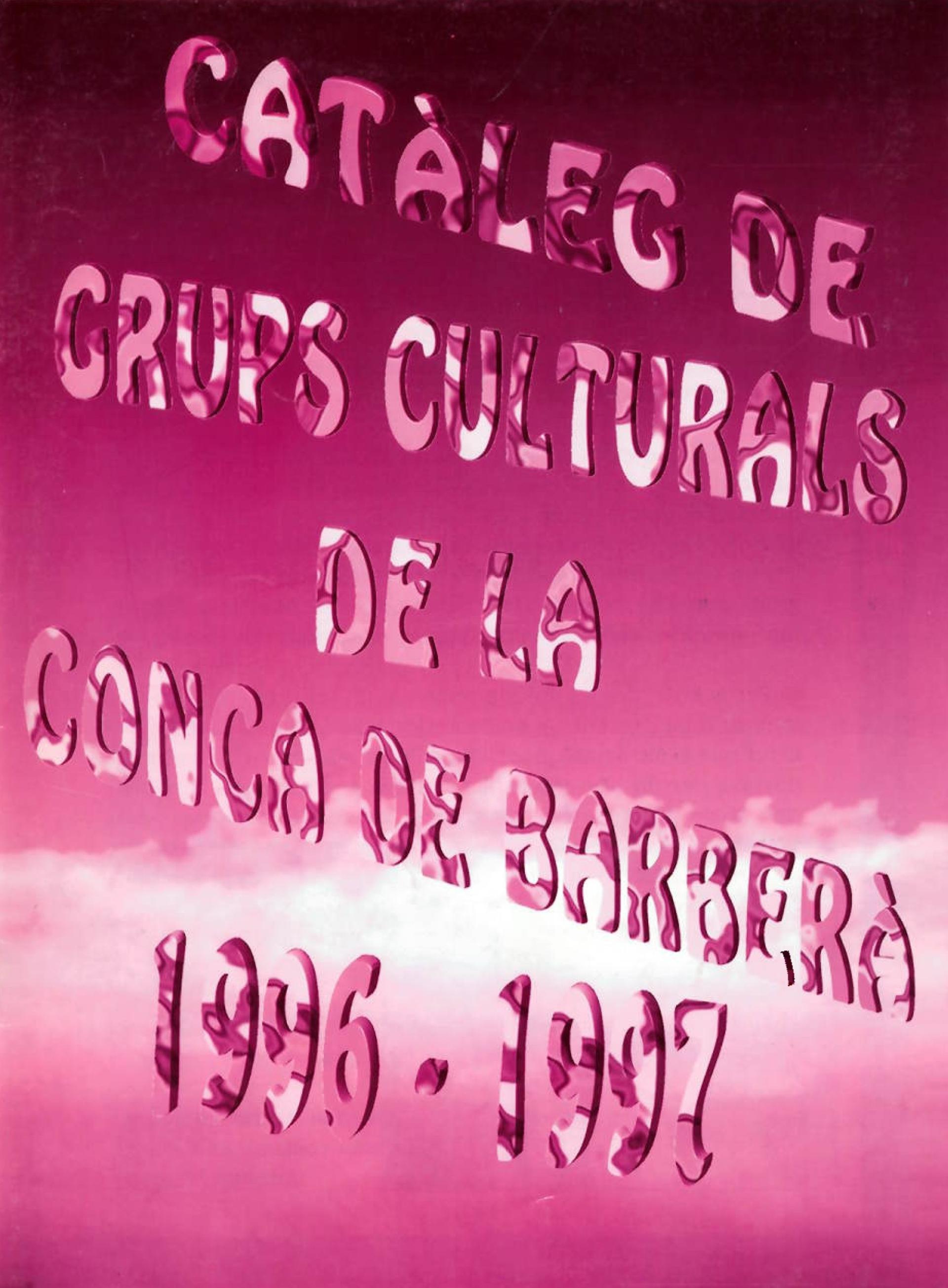 Catàleg de Grups Culturals de la Conca de Barberà