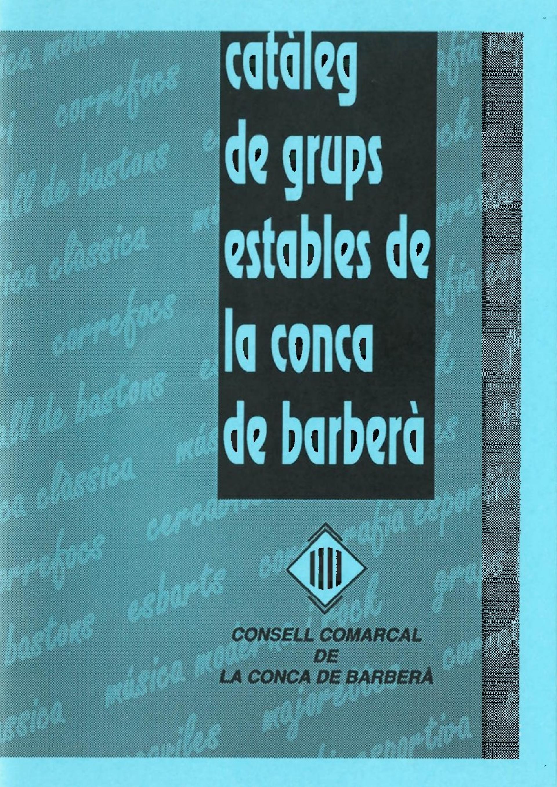 Catàleg de grups estables de la Conca de Barberà